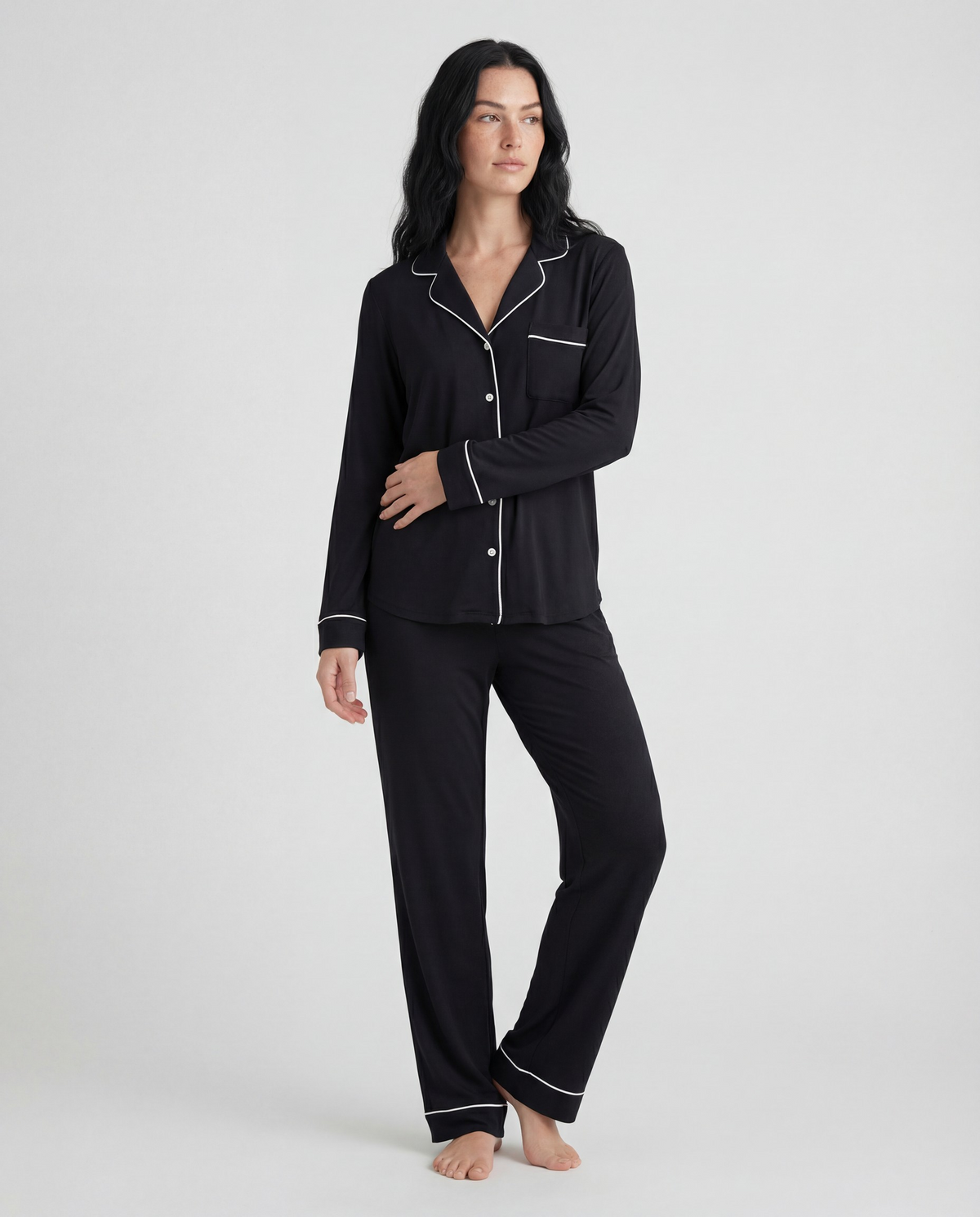 Sort Bambus Pyjamas